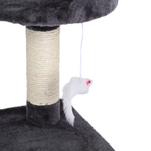 Charcoal Lite Cat Tree with Round House